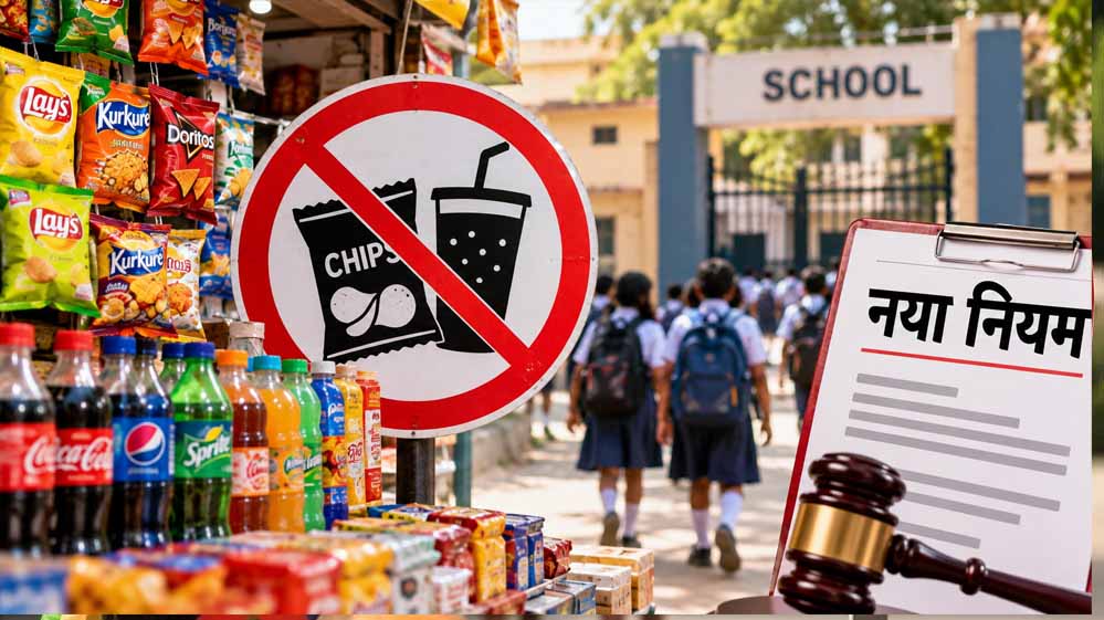 स्कूलों के बाहर चिप्स-कोल्ड ड्रिंक पर लग सकता है बैन, सरकार ला रही नया नियम