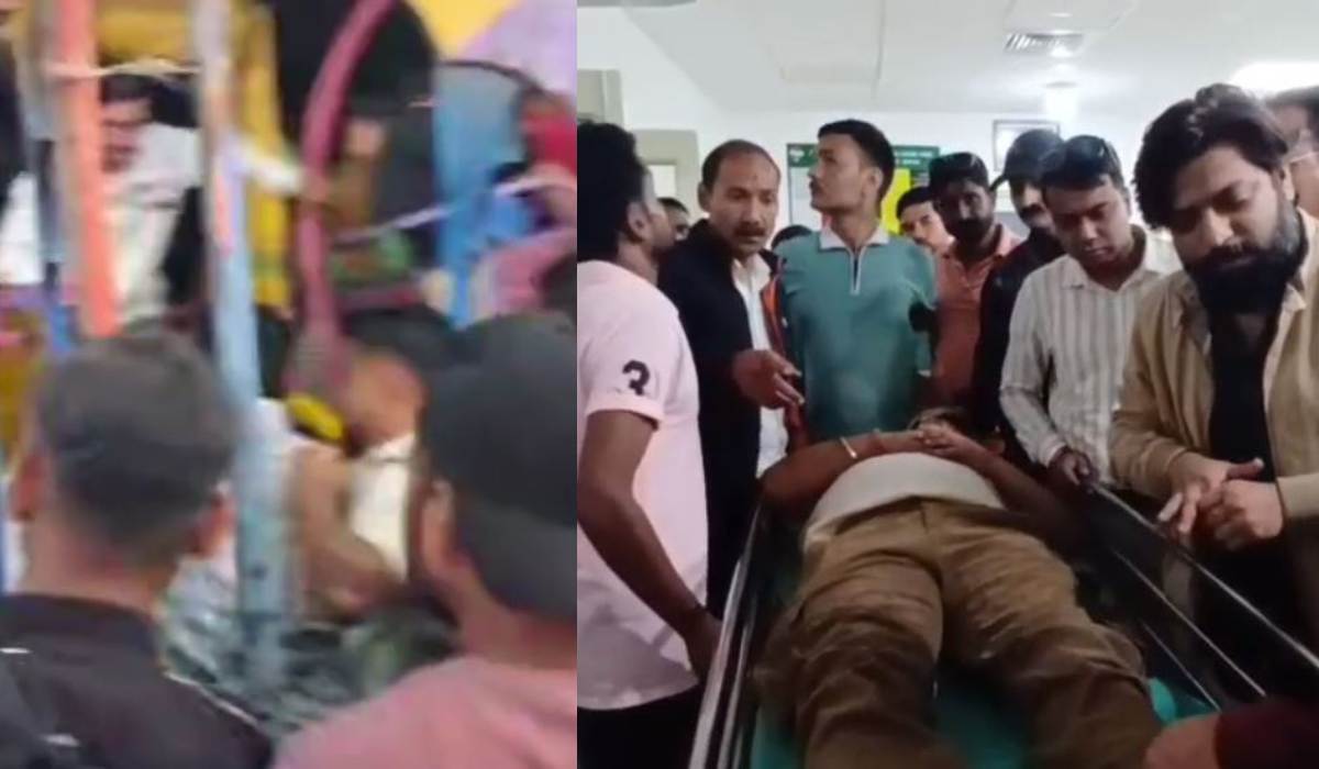 नंदा देवी महोत्सव में बड़ा हादसा: मेले में अचानक टूटा झूला, दो लोग गंभीर घायल