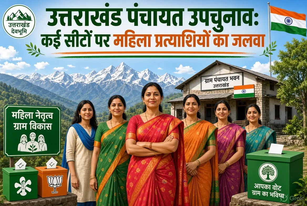 उत्तराखंड पंचायत उपचुनाव: कई सीटों पर महिला प्रत्याशियों का जलवा, शांतिपूर्ण तरीके से पूरी हुई मतगणना