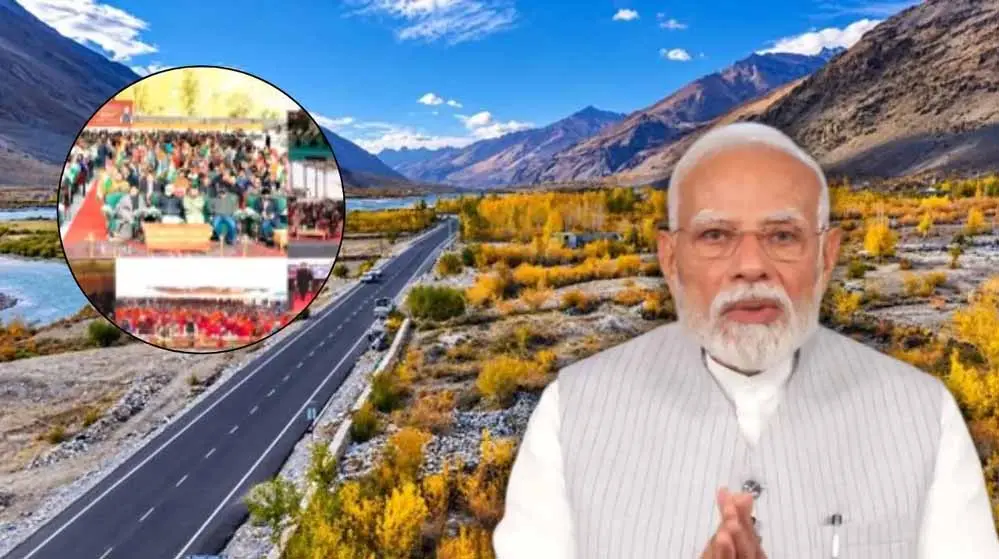 लद्दाख को ₹3,350 करोड़ की सौगात, PM मोदी ने शुरू कीं 5 बड़ी विकास परियोजनाएं
